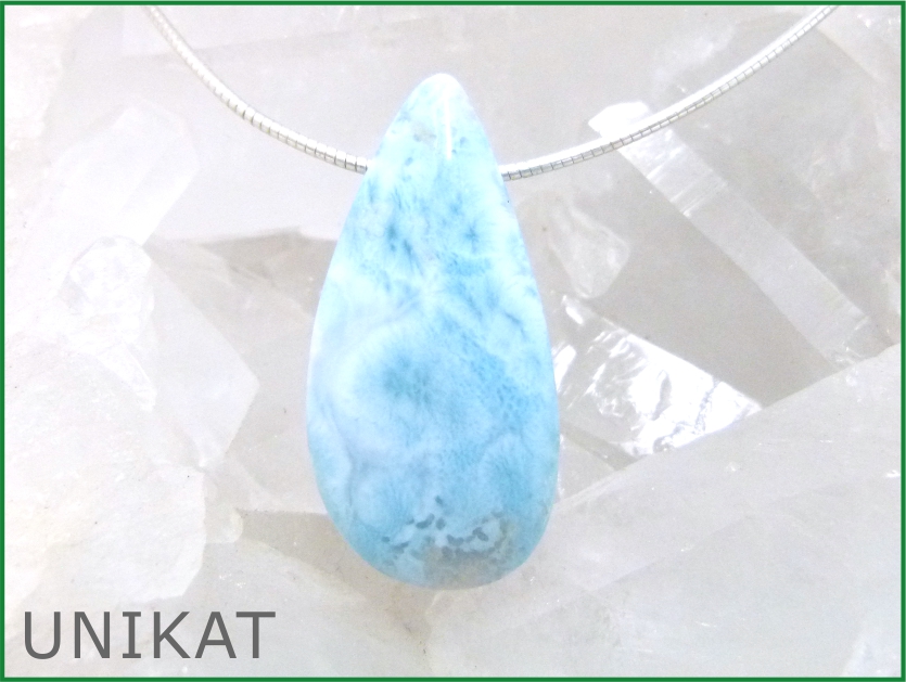 Larimar Anhänger - Unikat 07