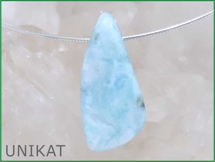 Larimar Atlantisstein Anhänger - Unikat 21