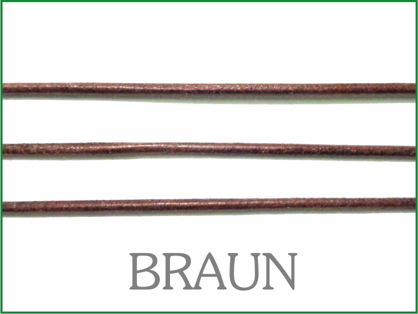 Lederband ohne Verschluss - braun