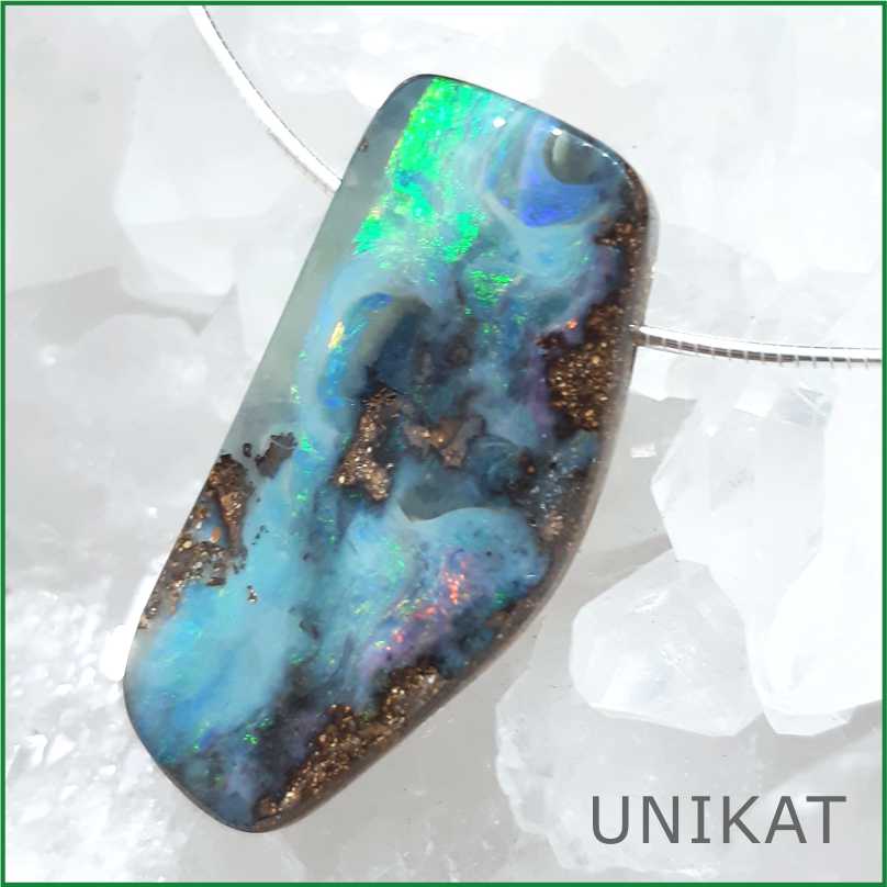 Boulderopal - Anhänger Opal - Unikat