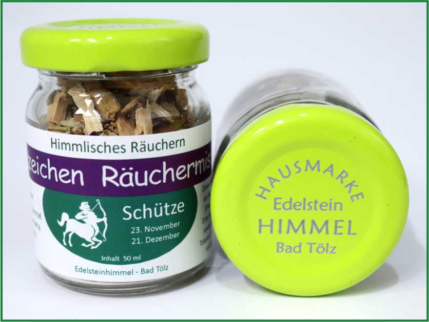 Sternzeichen Räuchermischung - Schütze - Himmlisches Räuchern - Hausmarke