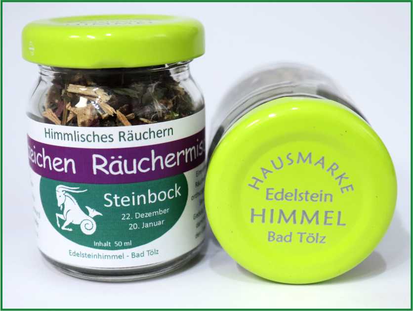 Sternzeichen Räuchermischung - Steinbock - Himmlisches Räuchern - Hausmarke