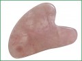 Gua Sha Edelsteinschaber aus Rosenquarz