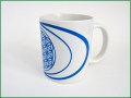 Tasse mit Blume des Lebens - Farbe blau